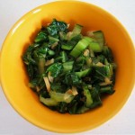 Gebratener Pak Choi mit Knoblauch (Gebratener Pak Choy mit Knoblauch)