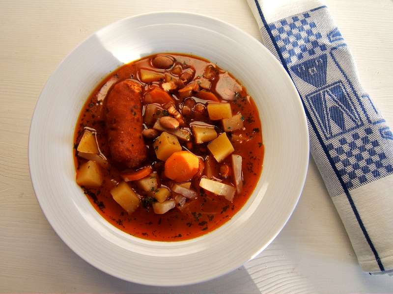 Steckrübeneintopf mit Chorizos | Mundgericht