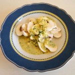 Champignonsalat (Champignonsalat mit Zitronen-Olivenöldressing)