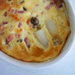 Spargelgratin (Spargelgratin mit Schinken und Käse)