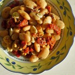 Weiße Bohnen mit Walnusskernen und getrockneten Tomaten_ji-W800 (Weiße Bohnen mit Walnusskernen und getrockneten Tomaten)