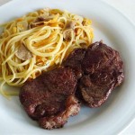 Zitronenspaghetti mit Steinpilzen und Mozzarella_ji-W800 (Zitronenspaghetti mit Steinpilzen und Mozzarella)