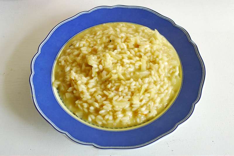 Fenchelrisotto mit Safran